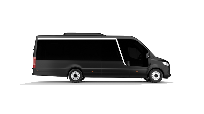Top Conference Sprinter · Sprinter mit 4 Konferenztischen, für 12 Personen