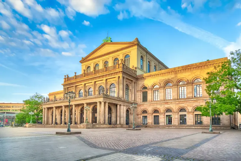 Hanover in the evening light — State Opera